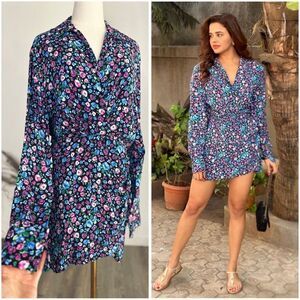 ZARA SHORT FLORAL DRESS